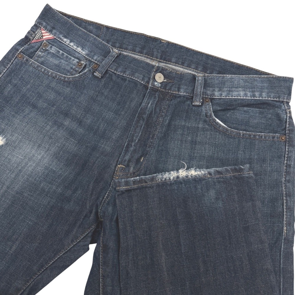 Denim & Supply Ralph Lauren Jeans Mens 37x33.5 Blue Straight Leg Flag Tag 36x34